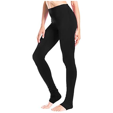Yogipace Damen hoch taillierte Joga Training Laufen Capri Leggings Hosen Over The Heel Leggings Rückentasche Cover