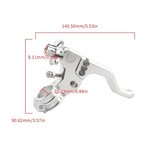Palancas de moto freno embrague CNC en aluminio rojo de alta precision para Yamaha 8