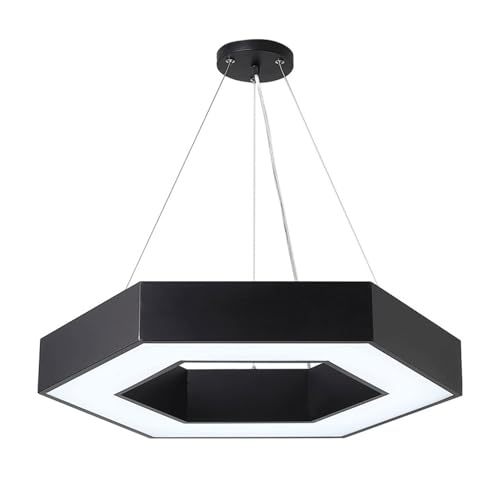 Lámpara colgante LED hexagonal de 50cm regulable con pantalla acrílica