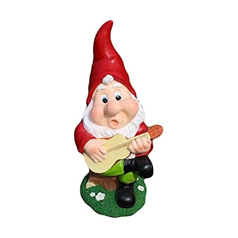SZ-LY Outdoor Garden Statues, Guitar Dwarf Resin Ornaments, Interesting Courtyard Lawn Home Accessories Indoor And Outdoor Collection Figurines Cover