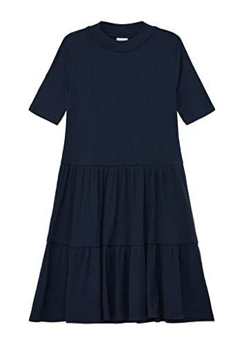 s.Oliver Mädchen Kleid, Kurz 2128555 Kleid, kurz, 5952 blau, 140
