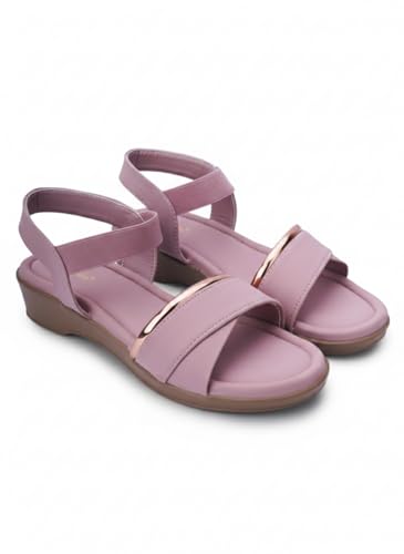 Image of SKOLL Wedges Heels Sandals For Women, Comfortable Heel, Ankle Straps