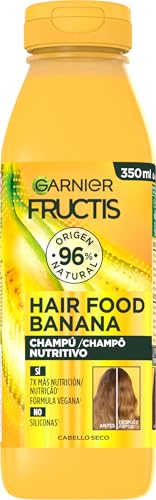 GARNIER Fructis Hair Food Banana Champú Nutritivo 350 ml para Cabello Seco