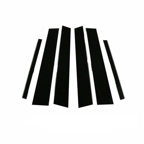 Postes de pilar para BMW Serie 5 E60, 6 pegatinas de puerta en negro brillante (2003-2010) 1