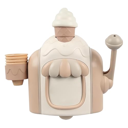 Machine à bulles baignoire enfants à ventouse mécanique ensemble jeu crème glacée kaki sans pile
