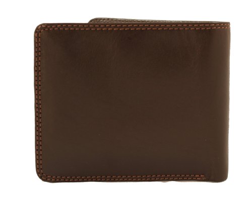 Visconti HT8 Soft Thin Leather Business/Credit Card Holder Wallet (Brown)2