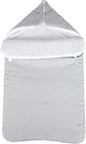 Danielstore Saco Capazo Bebe Invierno Universal | para Carrito, Cuna y Silla de Paseo | Manta Bebe Invierno en Algodon Suave y Acogedor | 2 en 1: Saco 75x40 cm |Fabricado en España