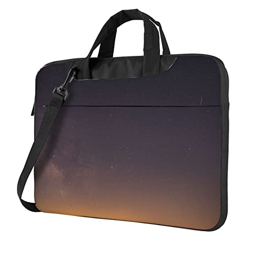 Sac ordinateur portable 13 pouces noir espace étoiles bandoulière