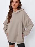 EFAN Damskie bluzy z kapturem oversize, sweter z polarem, topy na co dzień, wygodne jesienne modne stroje, ubrania, 2025, M