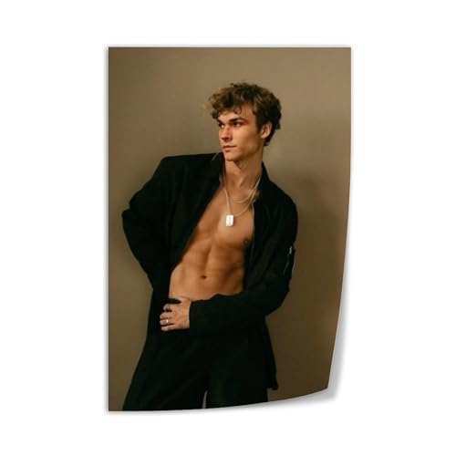American Actor Benjamin Wadsworth Portrait Art Poster 4 Canvas Art Wall Printing Office Bedroom Aesthetic Living Room08x12inch(20x30cm) Unframe-style