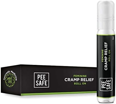 PEESAFE Pee Safe Feminine Cramp Relief Roll On with Ayurveda Extracts (10 ml) |100% Herbal Period Pain Reliever