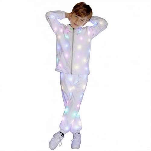 Conjunto LED Chaqueta y Pantalón Luminoso Rave Festival miniatura 4