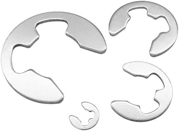 Pierścienie osadcze zewnętrzne, pierścienie E, 20/50/100 szt., pierścień osadczy 2 mm do 12, zewnętrzny, stal nierdzewna(100pcs,M10)