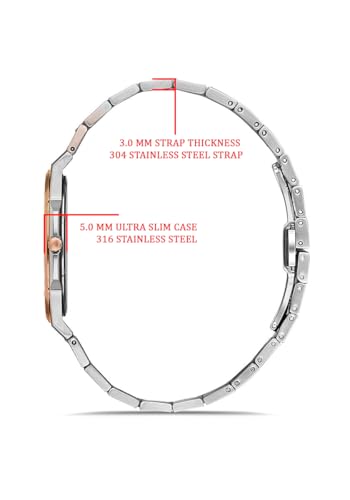 Image of ALIX AL2913 Men's Waterproof Multifunctional Stainless Steel Strap Quartz Analog Watch