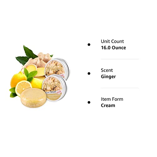 2 Pcs Ginger Hair Regrowth Shampoo Bar, Ginger Shampoo For Hair Growth, Natural Organic Ginger Shampoo Bar, Ginger Bar Shampoo Promotes Hair Growth #TOP7