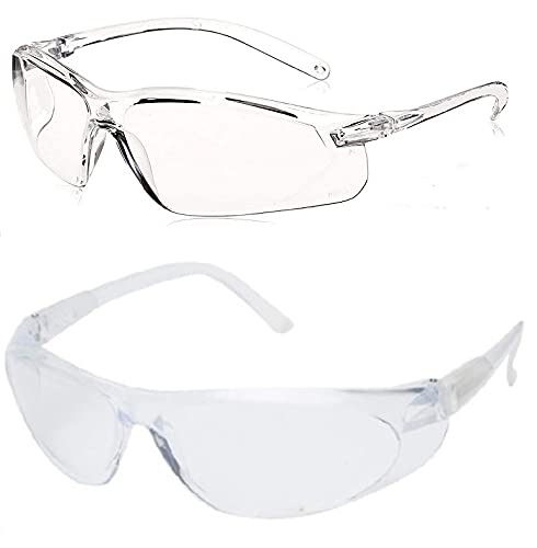 Quantum Retail - [QR4+QR5-Combo Pack] - Anti-Droplets, Anti-Fog Glasses for Construction Laboratory Outdoor Eye Protection/Dust protection Bike Riding Safety Goggle -{Free-Size}