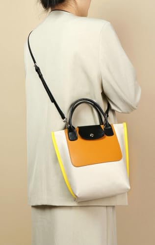 Trendy Nylon Handbags for Women Casual Color Block Shoulder Crossbody Purse Small Canvas Tote Bag Working Handbags3