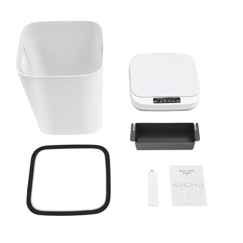 FUNYSF Cubo de basura automático de 16 litros con sensor inteligente para casa, salón, cocina, baño y aseo
