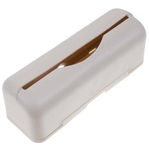 Luxshiny Distributeur Poubelle Mural Boîte Rangement Cuisine Support Économiseur Espace 7.09X2.56X2.36 Pouces pour Rouleaux Sacs Déchets Facile À Utiliser