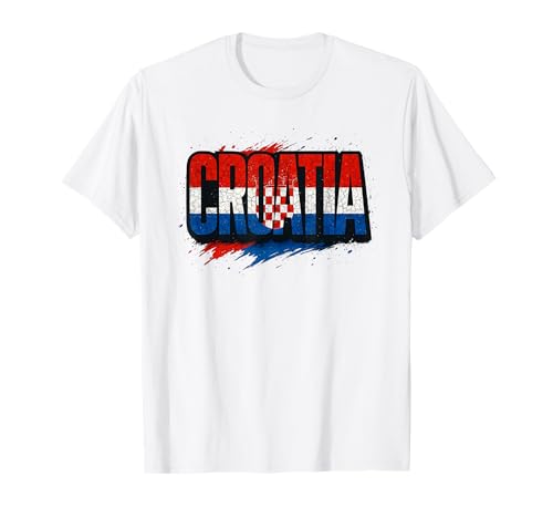 Image of Croatia Tshirt, Croatian map, Croatia Shirts for Women Mens T-Shirt