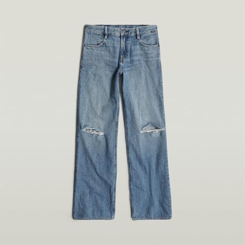 G-STAR Damen Judee Low Waist Loose Jeans Blau (Antique Faded Ripped Fjord D22889-D776-G920) 25W / 32L – Ansicht 3
