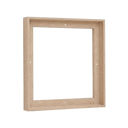 Pixy Canvas Floater Frame 45x45 for 3/4 (0.75) inch Deep Canvas Paintings/Canvas Prints/Wood Canvas Panels/Wall Art/Wall Decor/Home Decor/Artwork (Nordic White Oak, 45 x 45 inch, Square)