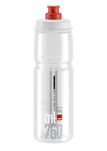 Bidón ELITE Jet Transparente Rojo, 750 ml