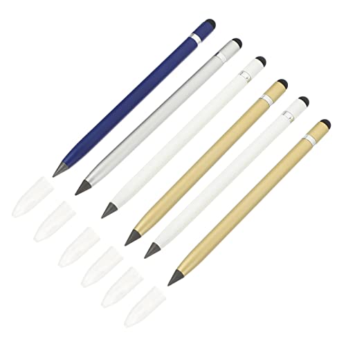 Tofficu 6個 グラファイト 鉛筆 鉛筆 学生用 スケッチ 永久 学生 消せる 教室 消せる ペン 学校用品 金属