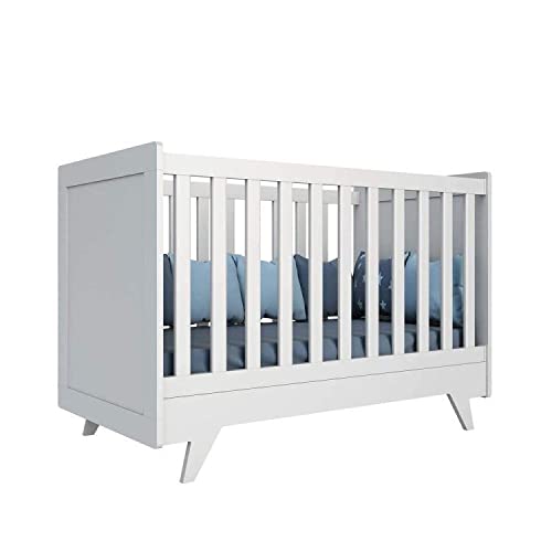 Quarto de Bebê com Berço 2 em 1 e Cômoda 100% Mdf Retrô Kakau Espresso Móveis
