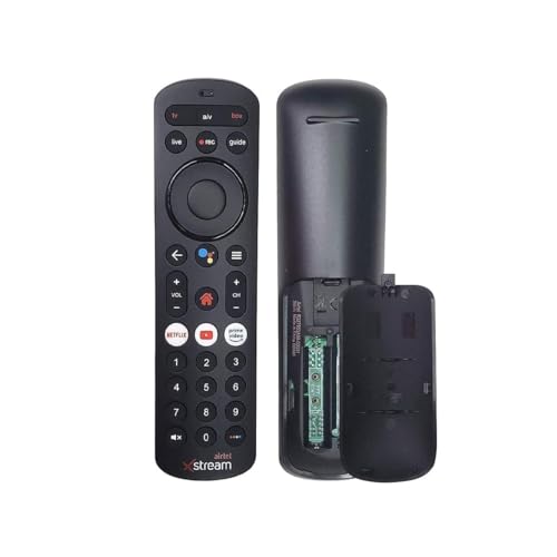 Image of Remote Compatible for Airtel Xstream Set Top Box - Without Voice - with Hotkeys (Netflix, YouTube and Prime Video) (NONVOICE). /