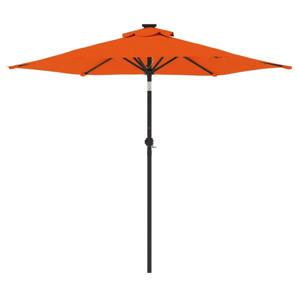 SYDE Parasol ogrodowy ze stalowym słupkiem z terakoty 225x225x212 cm