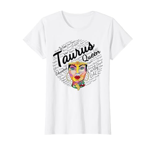 Taurus Queen Shirt Birthday Melanin Taurus Black Girl Camiseta