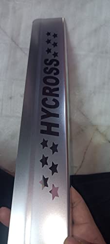 Image of AC Door Sill /Foot Step Stainless Steel Scuff Plate Plates Compatible with Toyota Innova Hycross (Set of 4 Pcs)