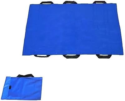 Portable Stretcher-Portable Medical Stretcher, Foldable Soft Nylon Patient Transport, Multifunctional Emergency Stretcher for Hospital & Home Use, Ideal for Moving Wounded Individuals,（Size_