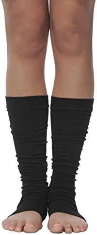 Luxury Leg Warmers, Knee High Open Toe Socks, Ergonomic Yoga Spats