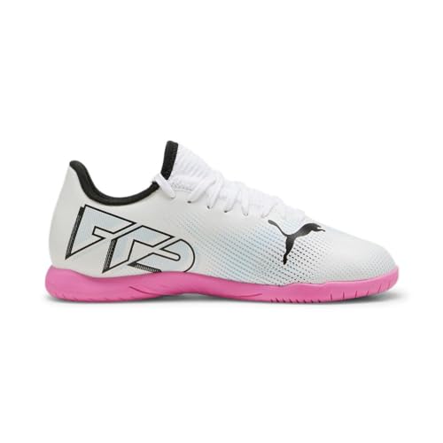 PUMA PUMA Future Indoor Training Sneaker, White Black, 4.5 US Unisex Big Kid