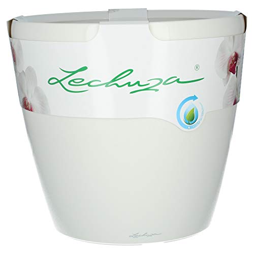 Preisvergleich Produktbild Lechuza Classico 43 LS Premium Weiß Hochglanz Komplettset