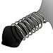 Stainless Steel Long Threaded Stretcher, Men’s Exquisite Fitness Training Exercise Ring -E27US (28mm：A)