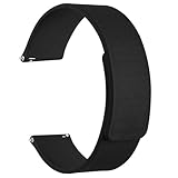 [WOCCI] 時計ベルト 22mm シリコン時計バンド マグネット式替えベルト Quick Release ブラック
