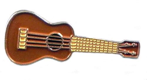 Mainly Metal ™ Enamel Pin Badge Ukulele 4 String Musical Instrument (29mm Brooch) jazz blues folk band