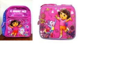 SMJAITDDora 16' Backpack ' A Great Day to Explore! & Lunch Box - Licensed Product