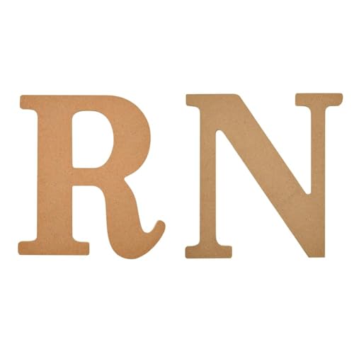 Plaid 8" Unfinished Wooden Letter DIY Crafts, Personalized Home DÃ©cor, Arts Projects, 2 Pack, Product 63597 and 63593, 8 inch
