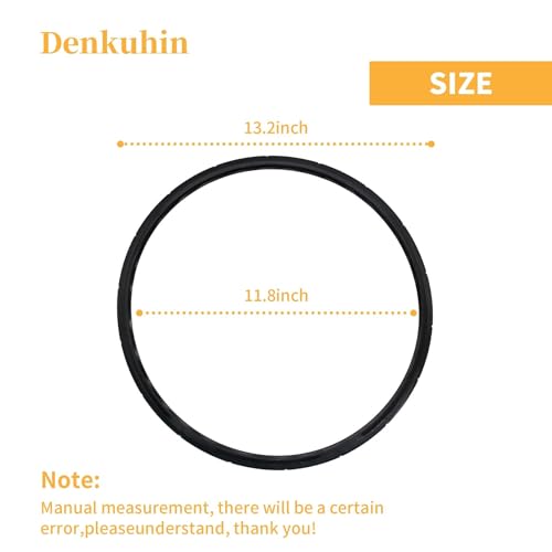 Denkuhin 09985 Sealing Ring Gasket for Presto Pressure Canner 16 18 23 Quart Pressure Cooker Replace 01745 01751 01755 01781 01782 01784, Come with 4 Overpressure Plug - Thumbnail 7