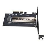 Stable et efficace : la carte d'extension peut fournir une vitesse de transfert de données stable et efficace.Non compatible avec les disques du protocole M.2 Serial ATA.