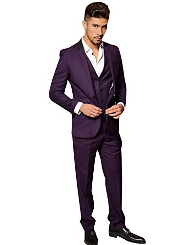 Costume homme de mariage chic ensemble complet 3 pièces slim pour fête