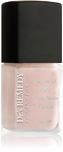 Dr’s Remedy Nail Polish, All Natural Enriched Nail Strengthener Non Toxic and Organic - PERFECT Petal Pink