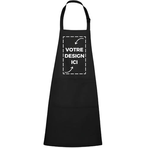 Tostadora Tablier Personnalisé pour Homme et Femme - Avec ou Sans Poche, pour Barbecue et Cuisine - Cadeau Personnalisable