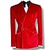 Fashion World SO Men's Jackets For Men Wedding Party Wear Jackets Men Red Velvet Jacket Coat (US, Alpha, X-Small, Regular, Regular, Red)