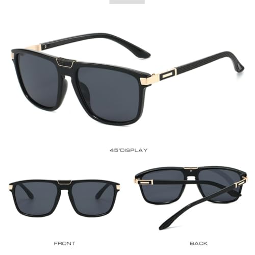 Lunettes de soleil rétro luxueuses avec rivets et dégradé chic - 3
