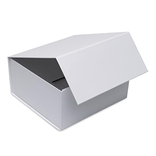 Magnetic Gift Box - 15 Pack White Collapsible Boxes with Lid Closure in Bulk, Luxury Cardboard Packaging for Boutiques, Small Business, Apparel, Retail, Bridesmaid, Parties, Presentations, Bulk - 8x8x4